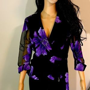 Onyx Nite Tie Front Blouse